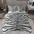 thumbnail image 1 of jejeloiu Tiger Stripe 7-Piece Bedding Comforter Set,Wild Animal Hunting King Bedding Sets,Wrustic Farmhouse Bed Sheets For Adults,Breathable Home Decor Reversible, 1 of 8
