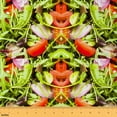 thumbnail image 1 of jejeloiu Vegetable Salad Fabric (10 Yards),Green Red,Cozy Sewing Decor, 1 of 1