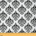 thumbnail image 1 of jejeloiu Victorian Flower Fabric by the Yard 1 Yard,Vintage Gothic Floral Home Decor Fabric by the Yard,Black Damask Print Sewing Fabric For Men Women,,Lightweight Room Decorative, 1 of 6