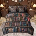 thumbnail image 1 of jejeloiu Vintage 3D Books 7-Piece Twin Bedding Sets,Magical Mysterious Style Bedding Comforter Set For Girls Boys Reversible, 1 of 8