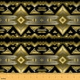 thumbnail image 1 of jejeloiu Vintage Aztec Fabric by the Yard 10 Yards,Boho Geometric Pattern Room Decor Fabric by the Yard,Yellow Black Geometric Sewing Fabric,Ultra Soft Home Decor, 1 of 6