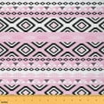 thumbnail image 1 of jejeloiu Vintage Aztec Fabric by the Yard 5 Yards,Boho Geometric Pattern Fabric for Sewing,Pink Black Home Decor Fabric by the Yard,Ultra Soft Home Decor, 1 of 6