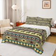 thumbnail image 1 of jejeloiu Vintage Aztec Print Bed Sheets,3D Texas Stars King Sheets,Rustic Bull Skull Sheet Set For Adults,Luxury Bedroom Decor,4-Piece, 1 of 7