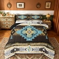 thumbnail image 1 of jejeloiu Vintage Aztec Rhombus Bedding Comforter Set,Brown Cyan White Twin Comforter Sets,Ancient Bohemian Geometric Bedding Set For Kids,Luxury Bedroom Decor Reversible,2 Pieces, 1 of 8