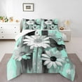 thumbnail image 1 of jejeloiu Vintage Floral King Size Comforter Sets,Green Splatter Ink Bedding Comforter Set,Rustic Farmhouse Cabin Bedding Set For Children,Bedroom Decor Ultra Softation Reversible,3-Piece, 1 of 8