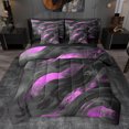 thumbnail image 1 of jejeloiu Vintage Graffiti Geometric 7-Piece Bedding Comforter Set,Pink Black King Bedding Sets For Adult Reversible, 1 of 8