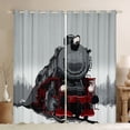 thumbnail image 1 of jejeloiu Vintage Train Curtains Pack of 2 (42x84 Each),Traffic Vehicles Curtains Blackout For Adults, 1 of 6