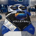 thumbnail image 1 of jejeloiu Volleyball Sport Twin Comforter Sets,Boys Ball Game Bedding Set For Kids Reversible 2pcs, 1 of 8