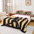 thumbnail image 1 of jejeloiu Watercolor Ice Cream Twin Sheet Sets,Baseball Sport Game Twin Fitted Sheet,Pink Yellow Black Flat Sheet For Boys Girls,Breathable Home Decor,3 Pieces, 1 of 7