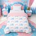 thumbnail image 1 of jejeloiu Watercolor Octopus Bow Twin Duvet Cover For Girls,Coquette Coastal Accent Twin Bedding,Light Blue,Pink Reversible,2pcs,1 Duvet Cover and 1 Pillowcase, 1 of 6