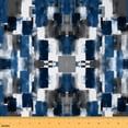 thumbnail image 1 of jejeloiu Watercolor Oil Painting Fabric by the Yard 1 Yard,Graffiti Geometric Geometric Home Decor Fabric by the Yard,Blue Black Plaid Sewing Fabric For Child,Breathable Home Decor, 1 of 6