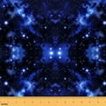 thumbnail image 1 of jejeloiu Watercolor Tie Dye Fabric by the Yard 10 Yards,Galaxy Starry Night Room Decor Fabric by the Yard,Blue White Sewing Fabric For Teens,Ultra Soft Home Decor, 1 of 6