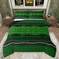 thumbnail image 1 of jejeloiu Waves Vintage Lines Queen Comforter Set,Geometric Stripe Pattern Bedding Sets,Black Green Bedding Comforter Set For Teens,Breathable Home Decor Reversible,3-Piece, 1 of 8