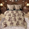 thumbnail image 1 of jejeloiu Western Cowboy 7-Piece Twin Bedding Sets,Vintage Shabby Chic Bedding Comforter Set For Men Women Reversible, 1 of 8