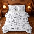 thumbnail image 1 of jejeloiu Western Cowboy Cattle Pattern 7-Piece Bedding Comforter Set Kids,Desert Cactus Print King Bedding Sets,Reversible, 1 of 7