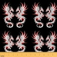 thumbnail image 1 of jejeloiu Western Fantasy Animal Fabric by the Yard 2 Yards,Wild Dragon Room Decor Fabric by the Yard,Black White Orange Fabric for Sewing For Teens,Breathable Home Decor, 1 of 6