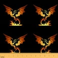 thumbnail image 1 of jejeloiu Western Fantasy Animal Fabric by the Yard 2 Yards,Wild Dragon Room Decor Fabric by the Yard,Gold Black Fabric for Sewing For Teens,Breathable Home Decor, 1 of 6