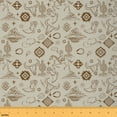 thumbnail image 1 of jejeloiu Western Farm Cowboy Fabric by the Yard 1 Yard,Retro Bohemian Geometric Home Decor Fabric by the Yard,Tropical Botanical Cactus Sewing Fabric For Boys Teens,Breathable Home Decor, 1 of 6