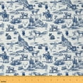 thumbnail image 1 of jejeloiu Western Farm Cowboy Fabric by the Yard 1 Yard,Rustic Cow Horse Home Decor Fabric by the Yard,Tropical Botanical Cactus Sewing Fabric For Boys Teens,Breathable Home Decor, 1 of 6