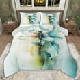thumbnail image 1 of jejeloiu Wild Animal Dragonfly Full Size Comforter Sets,White Cyan Bedding Sets For Girls Kids Reversible 3-Piece, 1 of 8