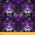 thumbnail image 1 of jejeloiu Wild Animal Tiger Fabric by the Yard 2 Yards,Boho Bohemain Print Room Decor Fabric by the Yard,Purple Brown Fabric for Sewing For Adult,Breathable Home Decor, 1 of 6