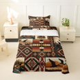 thumbnail image 1 of jejeloiu Wild Duck Twin Sheets,Patchwork Pattern Bedding For Boys,Rustic Multi,3pcs,1 Fitted Sheet and 1 Pillowcase, 1 of 6