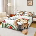 thumbnail image 1 of jejeloiu Wild Lions Twin Sheet Sets,Merry Xmas Twin Fitted Sheet,Red Christmas Ball Flat Sheet For Boys Kids,Ultra Soft Home Decor,3pcs, 1 of 7