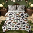 thumbnail image 1 of jejeloiu Wild Mallard Duck 7-Piece Bedding Comforter Set,Gray Green Brown King Bedding Sets For Kids Reversible, 1 of 8