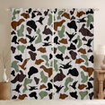 thumbnail image 1 of jejeloiu Wild Mallard Duck Black Out Curtains,Gray Green Brown Curtains Pack of 2 (42x63 Each) For Kids, 1 of 6