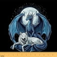 thumbnail image 1 of jejeloiu Wild Wolf Dragon Fabric by the Yard 5 Yards, Hippie Moon Night Home Decor Fabric by the Yard, Animal Theme Sewing Fabric, Luxury Bedroom Decor, 1 of 6