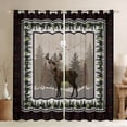 thumbnail image 1 of jejeloiu Wildlife Deer Animals Black Out Curtains,Rustic Farmhouse Cabin Curtains Pack of 2 (42x63 Each),Kawaii Pine Cone Bedroom Curtains For Girls Boys,Ultra Soft Home Decor, 1 of 6