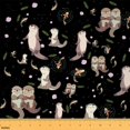 thumbnail image 1 of jejeloiu Zoo Animal Otter Fabric by the Yard 3 Yards,Ocran Fish Goldfish Sewing Fabric,Black Brown Fabric for Sewing For Girls Boys,Luxury Bedroom Decor, 1 of 6