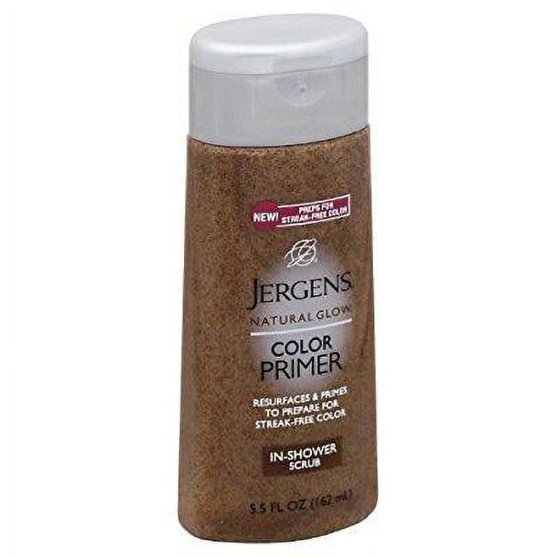 jergens natural glow color primer inshower scrub 5.50 oz by jergens