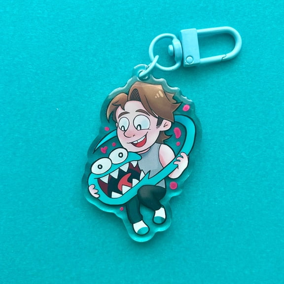 jerma with cute logo keychain (1 keychain)