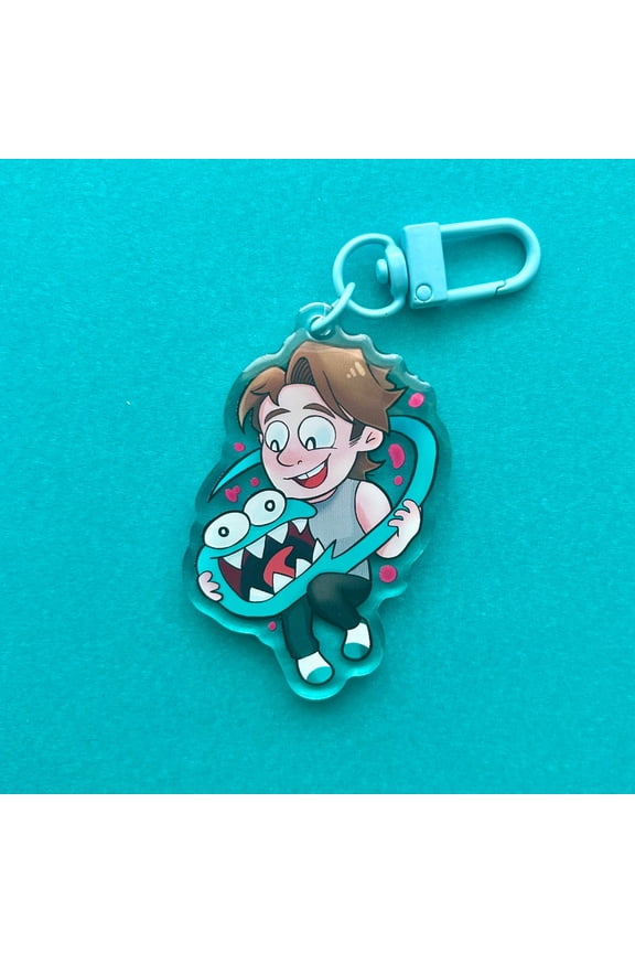 jerma with cute logo keychain (1 keychain)