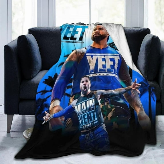 jey Wresting USO Flannel Novelty Blanket,Soft Luxury Fleece Throw Blanket for Couch Bed Sofa Sleeping,Men Lightweight Warm Plush Air Condition Blankets 60x80