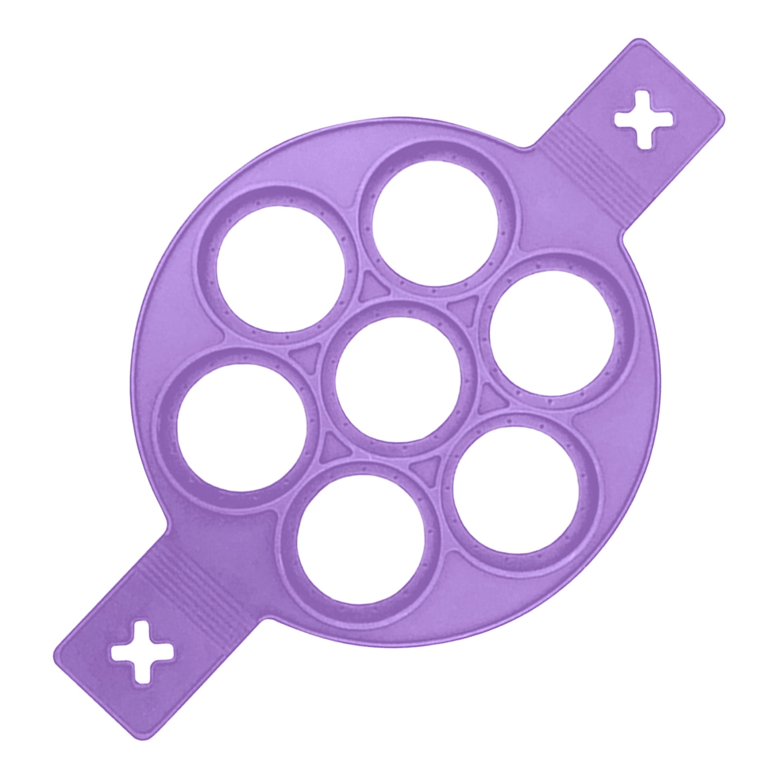 jiacuix Round Purple Flip Cooker Pancakes Mold Silicone Pancake Molds