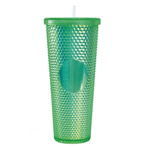 jiacuix Cute Cup With Straw, 24oz Insulated Double Wall Cold Cup With Lid And Straw, Movie Surrounding Accompanying Cup, Diamond Mug