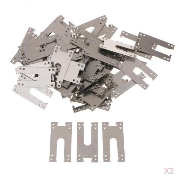 jiaping 100pcs Cable Clamp PV Grounding Clip/Washer/Sheet 48x25mm/1.9x1.0''