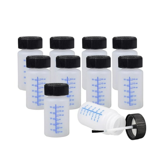 jiaping 10Pcs Empty Touch up Paint Bottle Paint Touch up Bottles with Scale Reusable Car Scratches Repair Leftover Paint Container