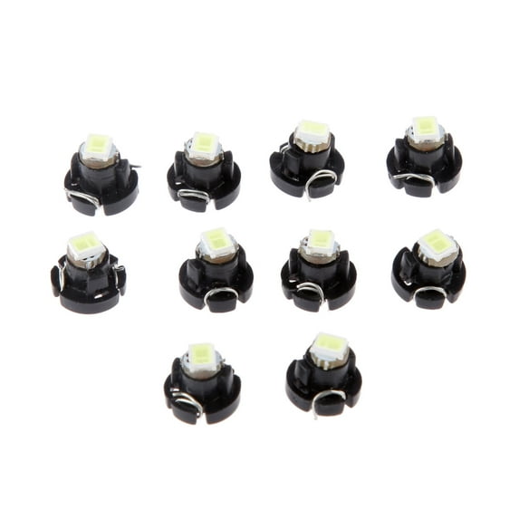 jiaping 10x White Neo Wedge T3 1SMD 5050 LED Car Light Bulbs Climate Control Lights