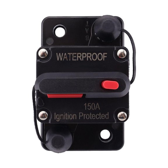 jiaping 12V-48V DC Marine Circuit Breaker with Manual Reset Compact Water Protected 150A
