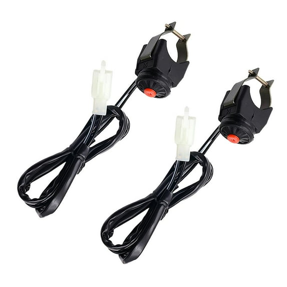 jiaping (2) Kill Switch Momentary Button Red for Motorcycles Motorcross Cafe Racer