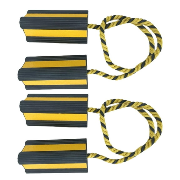 jiaping 2 Pair Heavy Duty Tires Block Stopper Chocks for Travel Trailers Aircraft RV