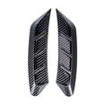 thumbnail image 1 of jiaping 2 Pieces Car Headlight Eyebrow s Eyebrow Cover Decoration for Automotive A Carbon Fiber Black, 1 of 9