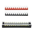 thumbnail image 1 of jiaping 2 Row 12 Position Screw Block 600V 15A with Black Terminal Barrier Strip, 1 of 9