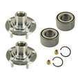 thumbnail image 1 of jiaping 2Pcs Front Wheel Hub Bearing Kits Replacement with Retaining Clips Nuts Assembly, 1 of 8
