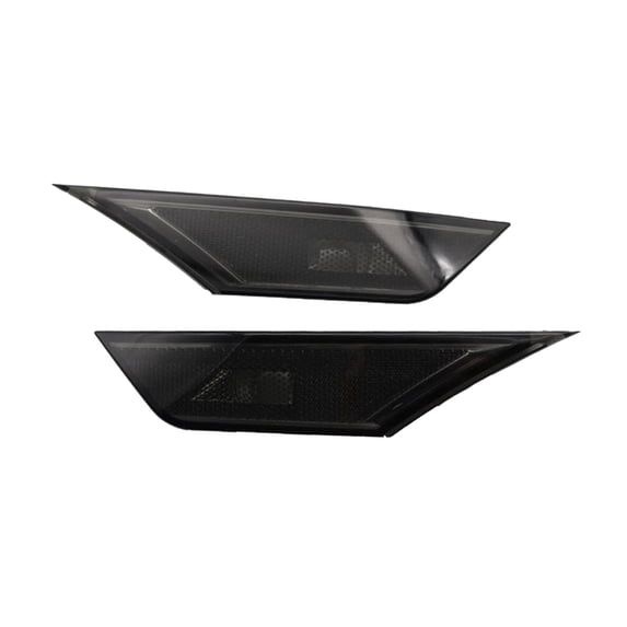 jiaping 2Pcs Side Marker Lamp Lens Smoke Lens Part Accessories for 2016-2020