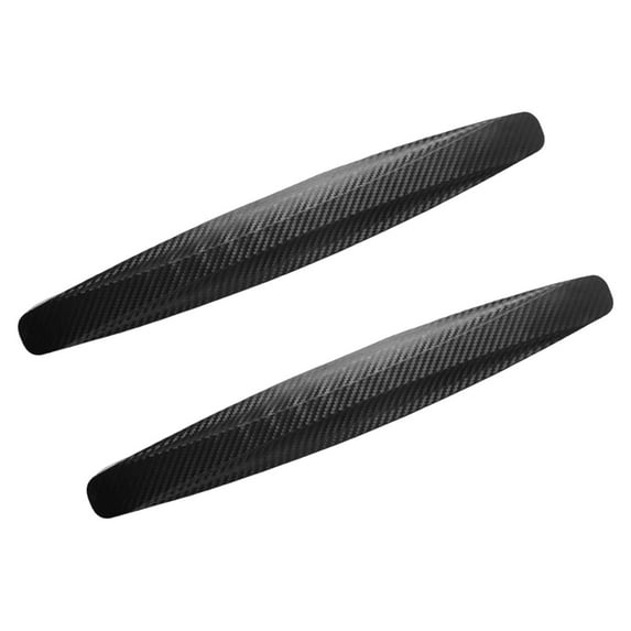 jiaping 2Pcs Strips Anti Collision Strips PVC Easy to Install Replaces Car Black
