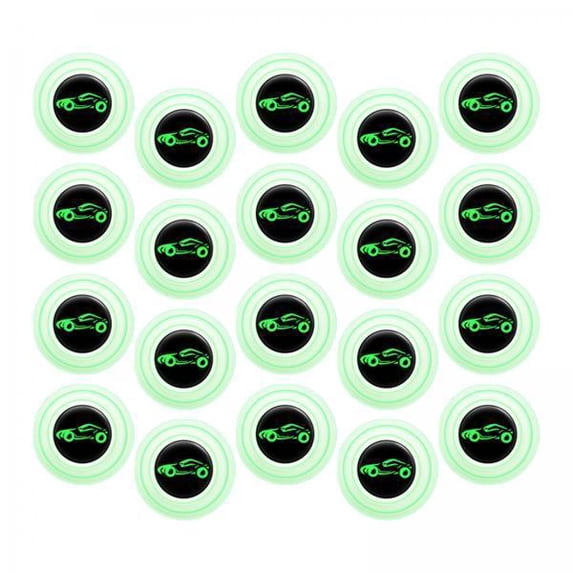 jiaping 2x20 Pieces Car Door Anti Collision Gasket Accessory Buffer Cushion for Automobile RV , With sign luminous, 4 Pcs